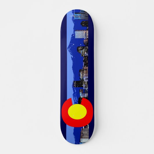 Colorado Mountain Flag Skateboard (Voorkant)