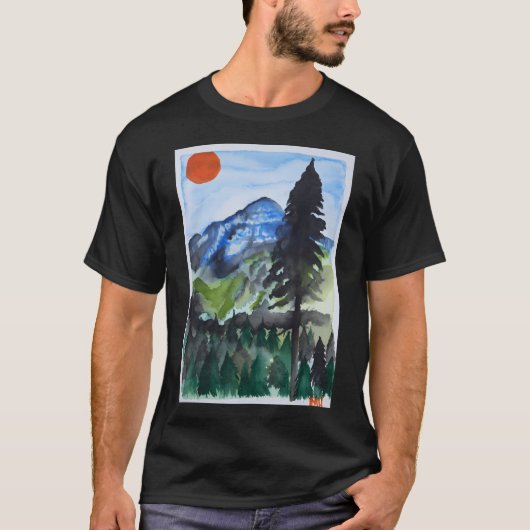 Colorado Mountain Scene T-shirt (Voorkant)