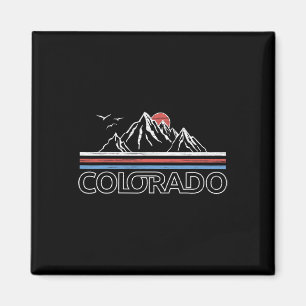 Colorado Mountain State Flag T-shirt Rocky Mountai Magneet