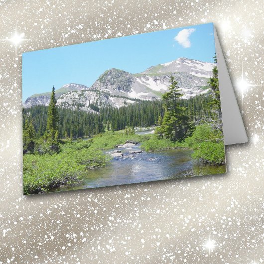 Colorado Mountain Stream Beauté Carte de voeux