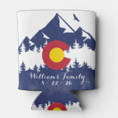 Colorado Mountains Co Vlag Souvenirs Blikjeskoeler (Achterkant)