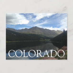 Colorado Mountains en het meer Briefkaart