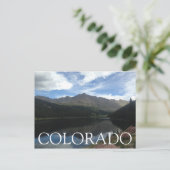 Colorado Mountains en het meer Briefkaart (Staand voorkant)