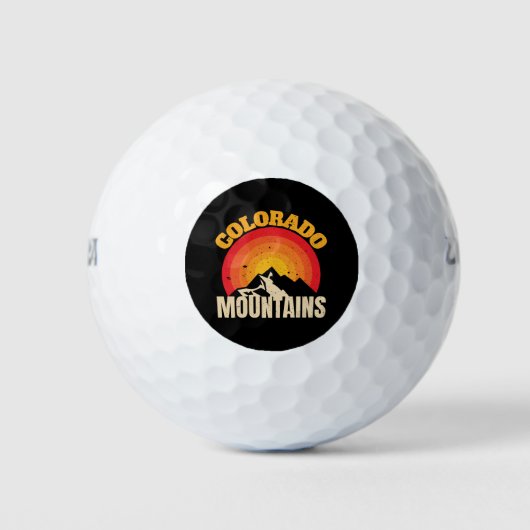 Colorado Mountains Golfballen (Voorkant)