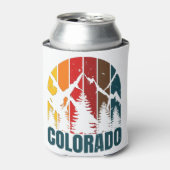 Colorado Mountains Retro Blikjeskoeler (Blikje Voorkant)
