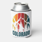 Colorado Mountains Retro Blikjeskoeler (Blikje Achterkant)