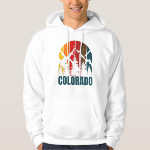 Colorado Mountains Retro Hoodie