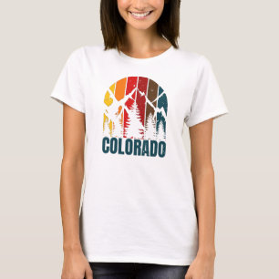 Colorado Mountains Retro  T-shirt