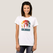 Colorado Mountains Retro T-shirt (Voorkant volledig)