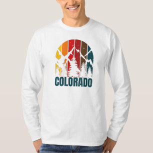 Colorado Mountains Retro T-shirt