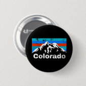 Colorado Mountains Ronde Button 5,7 Cm (Voorkant /achterkant)