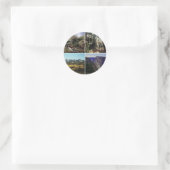 Colorado Mountains Ronde Sticker (Tas)