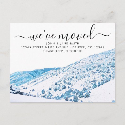 Colorado Moving Announcement Briefkaart (Voorkant)