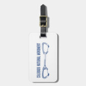 Colorado Nationaal Monument Klimmen Quickdraw Bagagelabel (Voorkant verticaal)