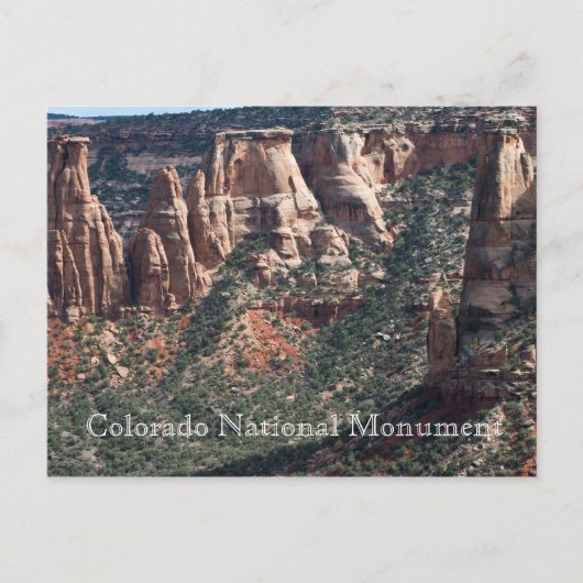 Colorado National Monument Travel Briefkaart (Voorkant)