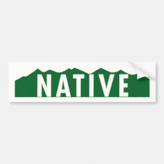 Colorado Native Bumpersticker (Voorkant)