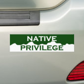 Colorado Native Privilege Bumpersticker (Op auto)