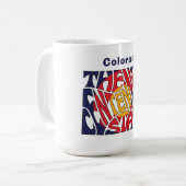 Colorado Nickname Word Art Koffiemok (Voorkant links)
