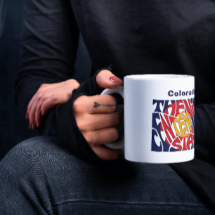 Colorado Nickname Word Art Koffiemok