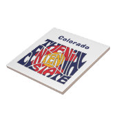 Colorado Nickname Word Art Tegeltje (Zijkant)