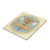 Colorado Nurse Caduceus  Tegeltje (Zijkant)