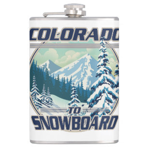 Colorado om te snowboarden heupfles