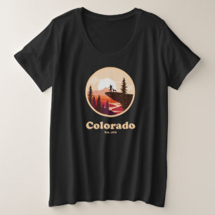 Colorado Opgericht in 1876 Dames T-Shirt Plus Size
