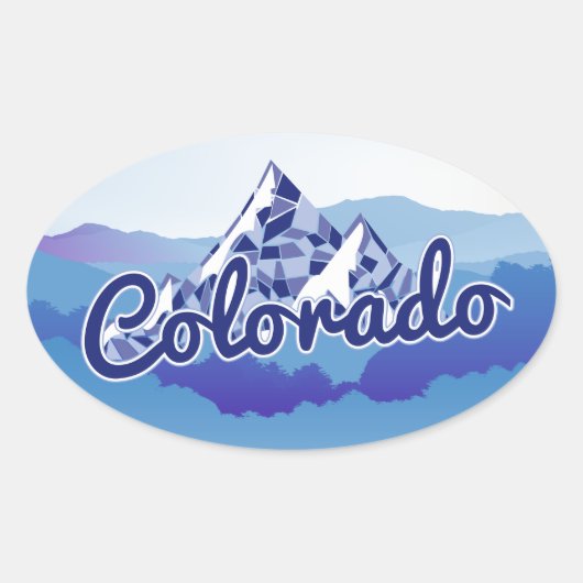 Colorado Ovale Sticker (Voorkant)