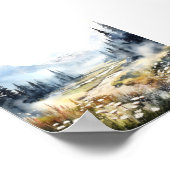 Colorado Paysage Aquarelle Poster (Coin)