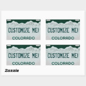 Colorado personnalisable stickers plaque d'immatri (Feuille)