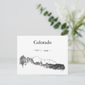 Colorado Pikes Peak Briefkaart (Staand voorkant)