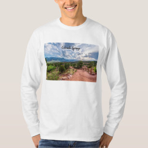 Colorado Pikes Peak Evening Hike Long Mümtop T-shirt