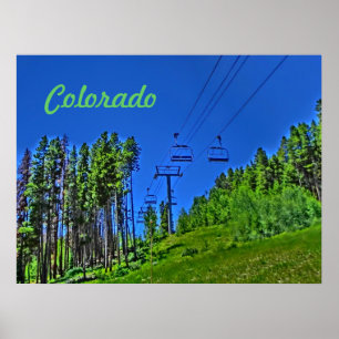 Colorado-poster voor skilift poster