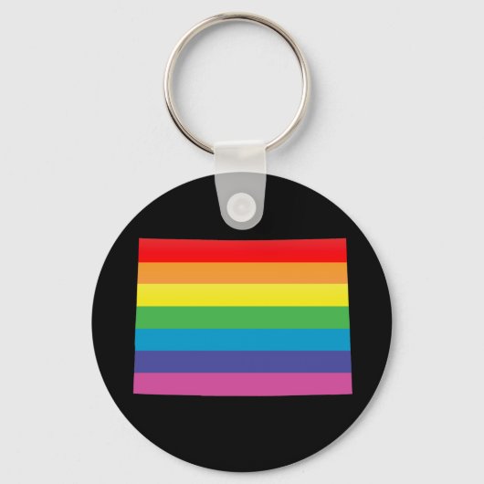 Colorado Pride. Gestreept. Sleutelhanger (Voorkant)