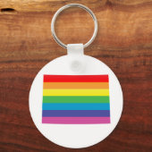Colorado Pride. Gestreept. Sleutelhanger (Voorkant)