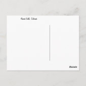 Colorado Rawah Herfsten Briefkaart (Achterkant)