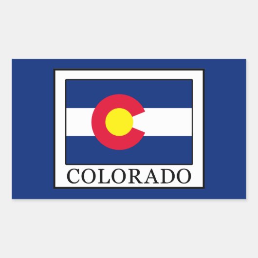 Colorado Rechthoekige Sticker (Voorkant)