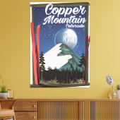 Colorado-reisposter Copper Mountain Canvas Afdruk (Insitu (Woonkamer))
