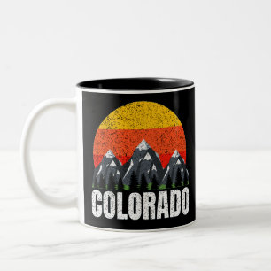 Colorado Retro Sunset Tweekleurige Koffiemok