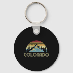 Colorado - Retro Vintage Bergen Natuur Wandelen Sleutelhanger
