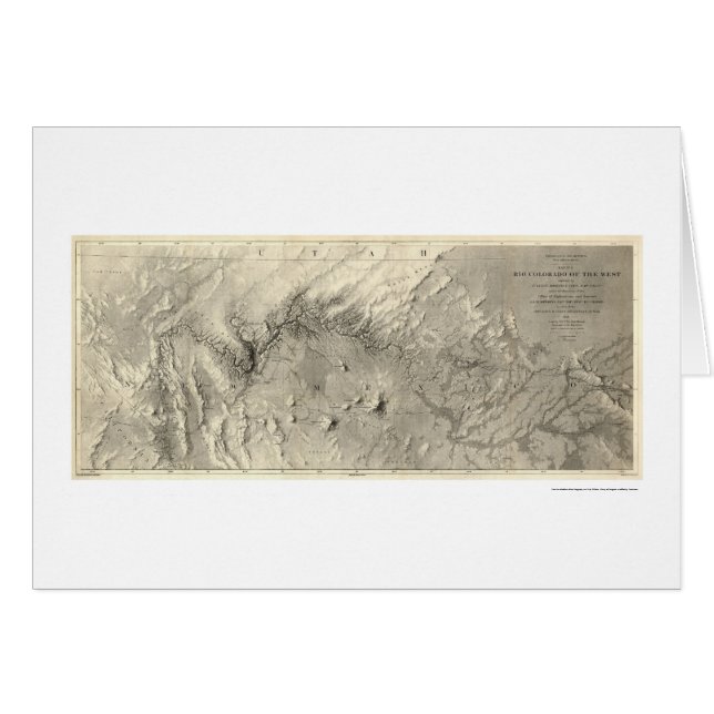 Colorado River Map 1858 (Voorkant Horizontaal)