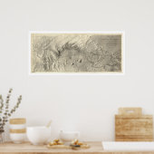 Colorado River Map 1858 Poster (Keuken)