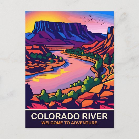 Colorado River, Reizen Briefkaart (Voorkant)