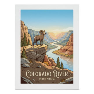 Colorado Rivier Ochtend Perfect Poster