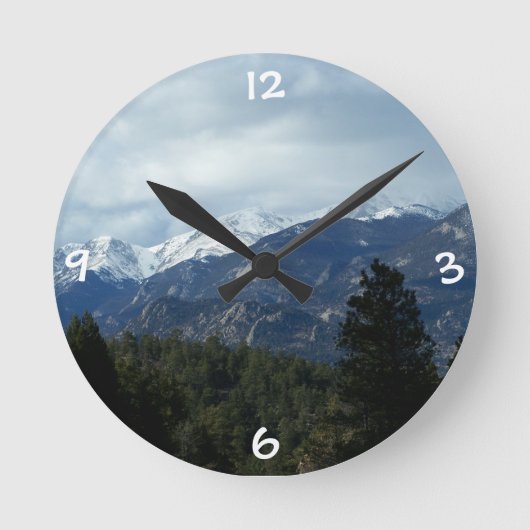 Colorado Rockies Wall Clock Ronde Klok (Voorkant)
