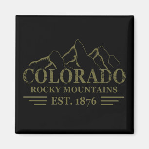 colorado rocky bergstaat magneet