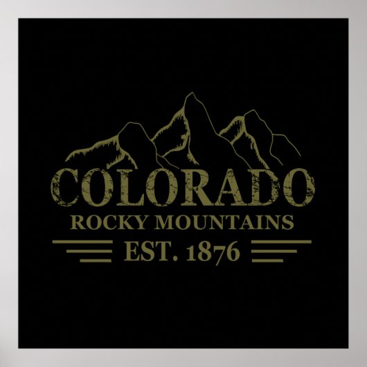 colorado rocky bergstaat poster (Voorkant)