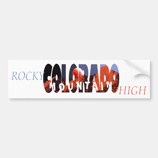 Colorado - Rocky Mountain High Bumpersticker (Voorkant)
