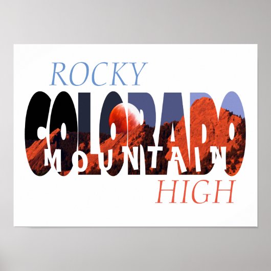 Colorado - Rocky Mountain High Poster (Devant)
