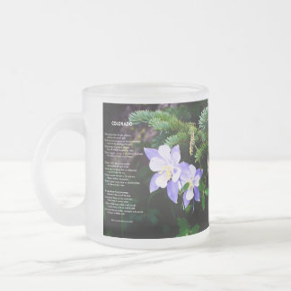 Colorado Rocky Mountains 10 oz Frosted Glass Mok